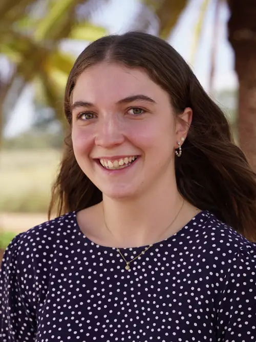 Portrait of Hannah Walker smiling outdoors