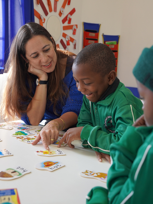 Otjikondo school classroom teacher Sarah Stommel